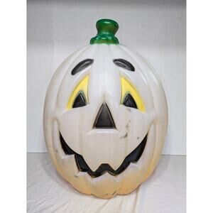 Vintage Halloween Blow Mold Pumpkin Jack O Lantern Pumpkin Decor General Foam